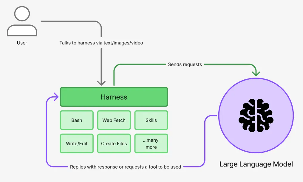 A visual representation of a harness