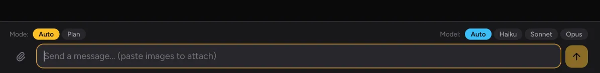 Ability to add/remove files and choose a model during the session